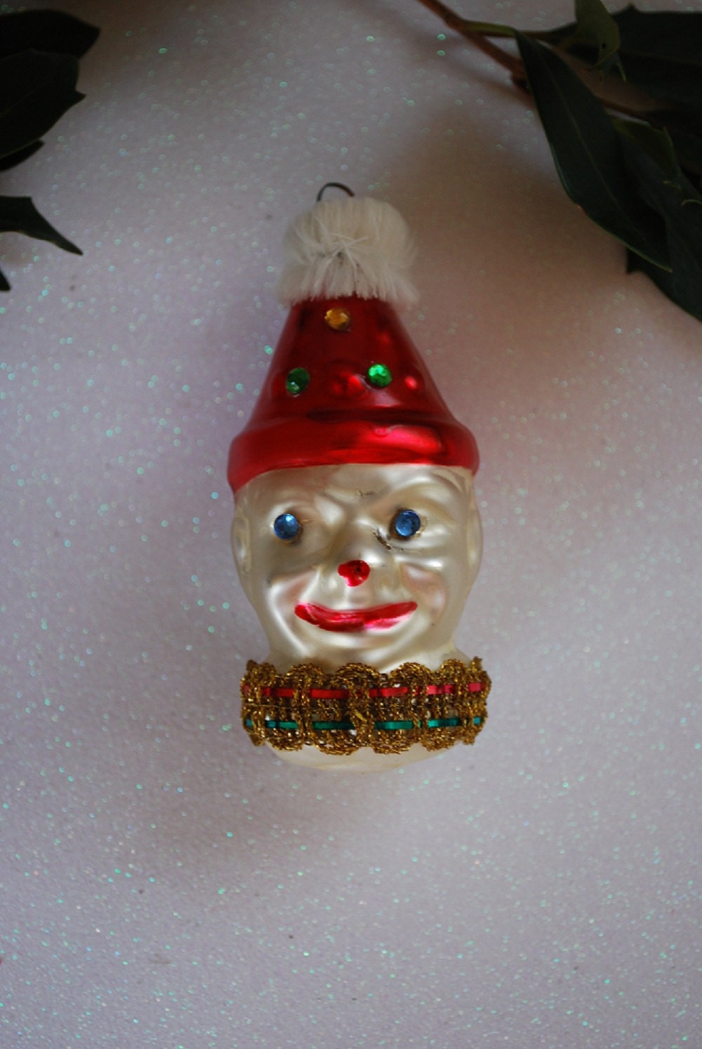 glass clown ornaments