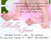 Soft Pink Baby Shower Invitation for GIRL