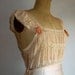 1920s peach deco bias maxi lingerie / s
