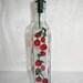 Oil Decanter with hand painted red Cherries