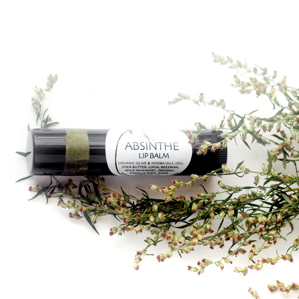 Absinthe Lip Balm - in a black recycled-plastic tube