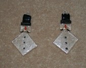 Cute Glass Christmas Snowmen Ornaments