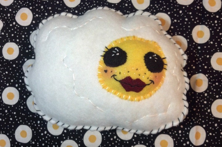 Sarah the Super Sassy Sunny Side Up Egg Plush.