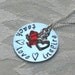 TEACH LOVE INSPIRE Sterling Silver hand stamped necklace for the best teacher in your life