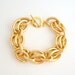 Large Link Gold Chain Bracelet. Statement Bracelet . Handmade Jewelry . by MoshPoshDesigns