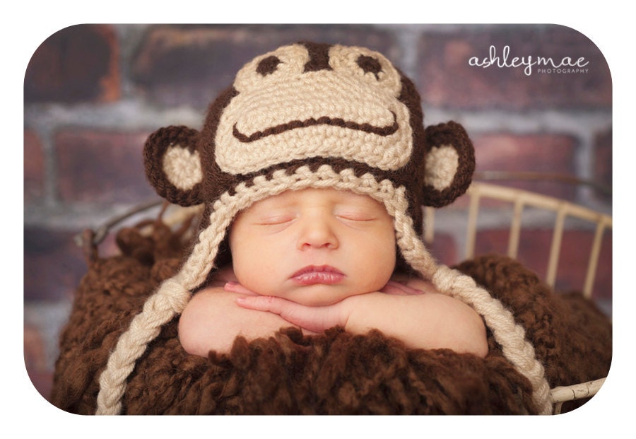 Marvin the Monkey Hat Pattern - Instant Download Crochet Pattern