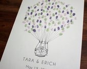 Extra Large Hot Air Balloon, The original guest book thumbprint balloon (ink pads sold separately)