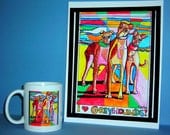 Mug Art  for greyhound lovers.