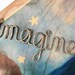 Imagine Necklace - John Lennon Beatles Lyrics Jewelry - Silver Wire Wrapped Word - Inspirational Phrase Gift for her - Words of Wisdom