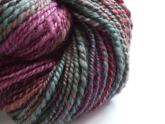 SALE - Handspun bfl wool Heather - 104gr 168m 2ply
