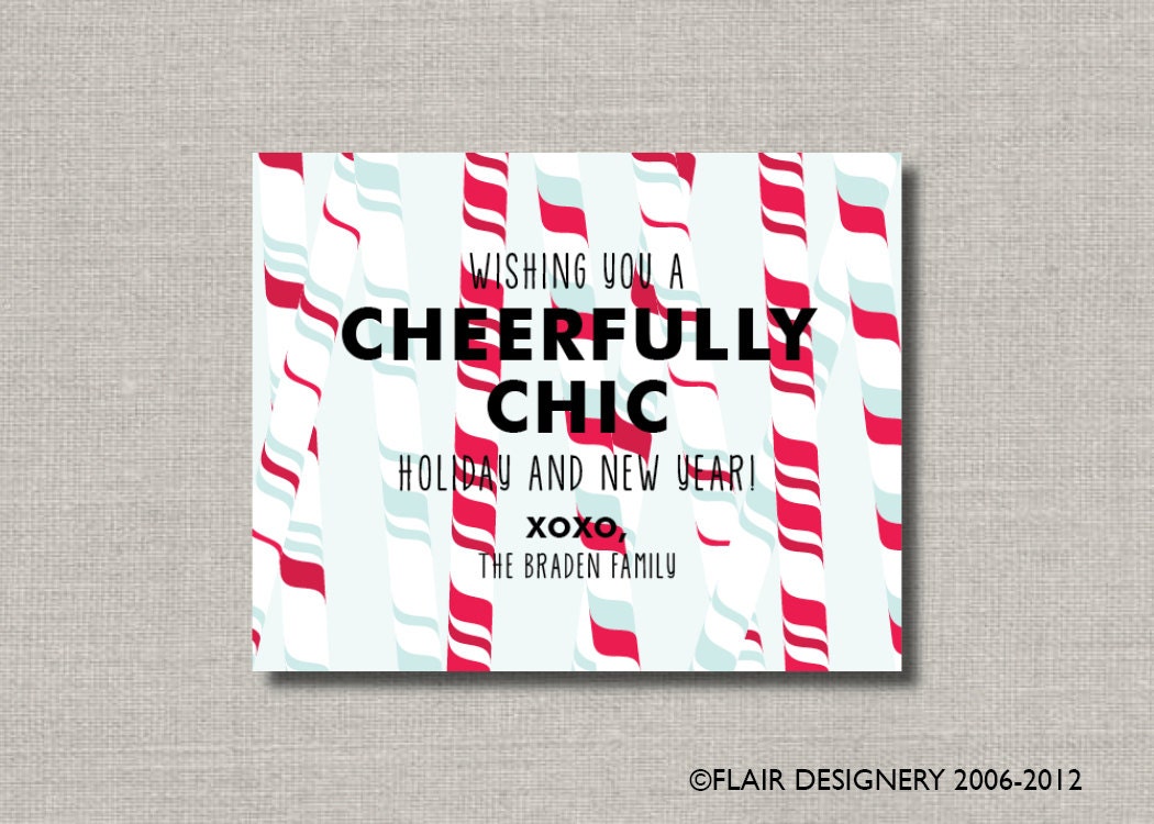 Holiday Sticker or Gift Tag - Personalized Set of 24 - Sweetest Greetings by Flair Designery Il_570xn