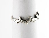 Whales Sterling Silver Ring