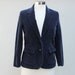 70s Vintage Women's Navy Corduroy Blazer - SMALL