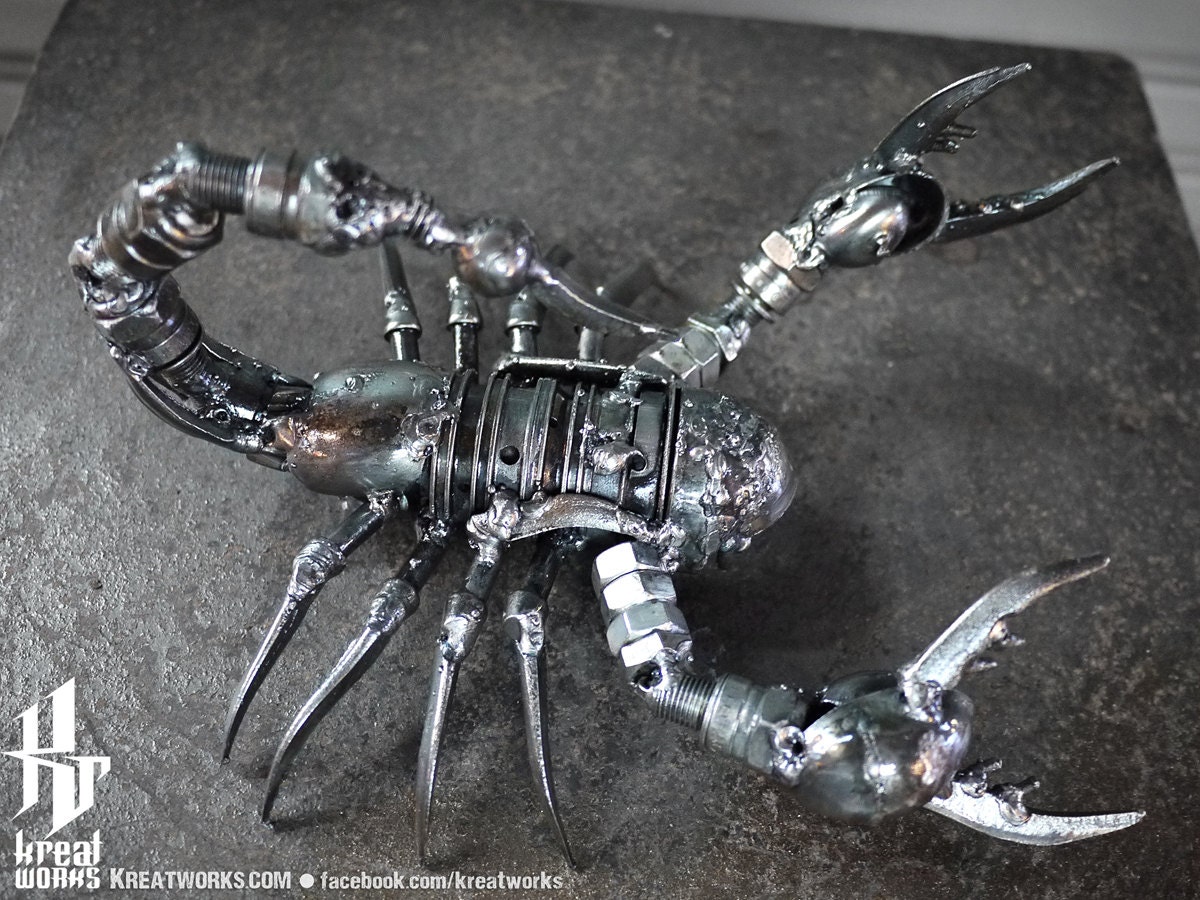 Metal Sculpture - Metal Poison Scorpion (small item)