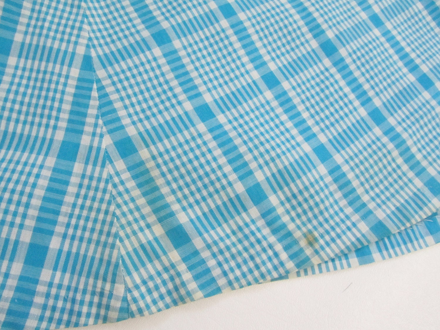 1940s Dress - 1950s Plus Size Dress - Chevron Plaid Day Dress 2X 3X