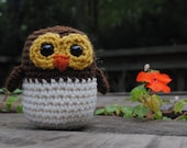 Woolie Baby Owl Hand Crocheted Plush