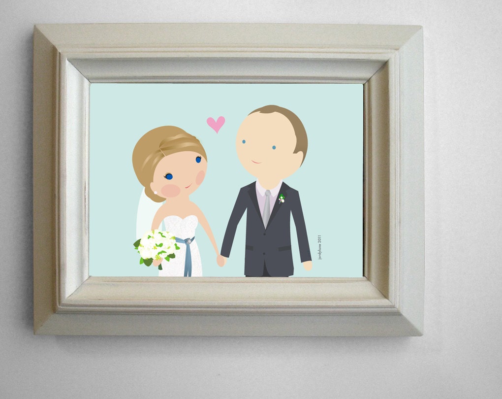 Wedding Cartoon Portrait custom