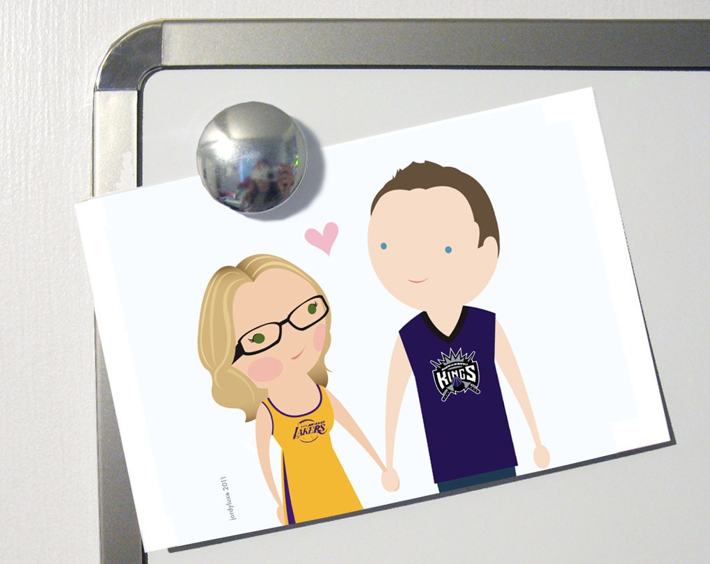 Custom Cartoon Portrait 2-person