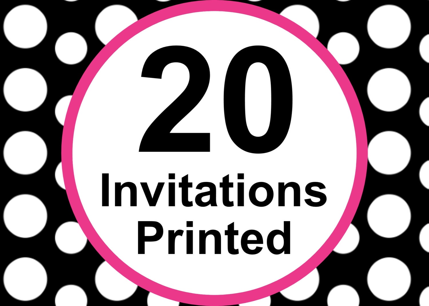20 Printed Invitations Includes Envelopes and Invitation Design 5x7 or 4x6 by Cutie Patootie Creations Il_170x135