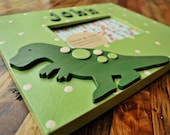 T-Rex picture frame tyrannosaurus rex frame personalized dinosaur frame for kids by oscar & ollie