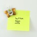sale 25% off - pop tab fridge magnet - orange butterfly, wire wrapped