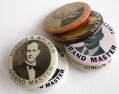 SALE 6pc Vintage Odd Fellows Buttons