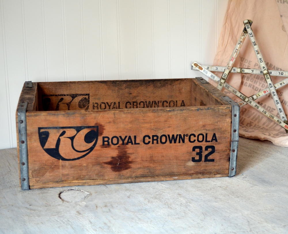 Vintage RC Royal Crown Cola Soda Pop Crate