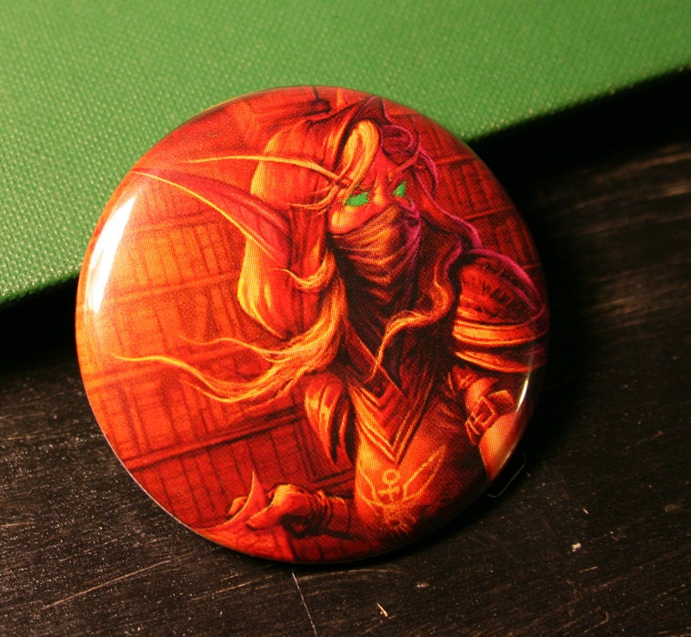 World of Warcraft Button - Horde Blood Elf Rogue