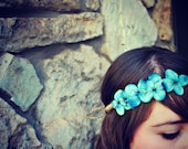 cornflower blue flower crown for women, girls, teen: steph