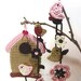 Crochet Birdhouse Garland DIY PDF Pattern Flower Wall Hanging Bird Spring Decor Nursery Decoration Baby Shower Tutorial Download Immediately