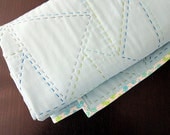 Minimalist Hand-Quilted Modern Boy Baby Quilt