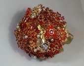 Brooch, Crystal, Feather, or Pearl wedding bouquets and accessories - DEPOSIT and Ordering information