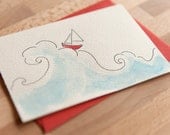 NEW nautical seaside notecard stationery set