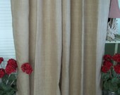 Burlap Curtain Panel