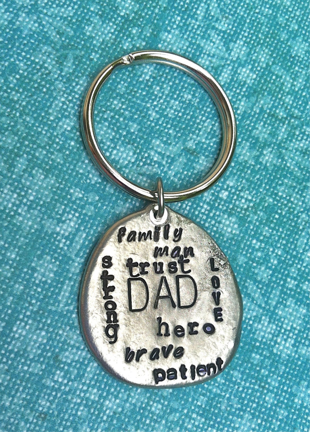 For Aleasha..NEW-DAD Keychain-Funky Subway Art Style