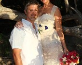 Wedding Dress Vintage Eco Friendly- Southern Sweetie Dress-LONG- Custom to your size and color