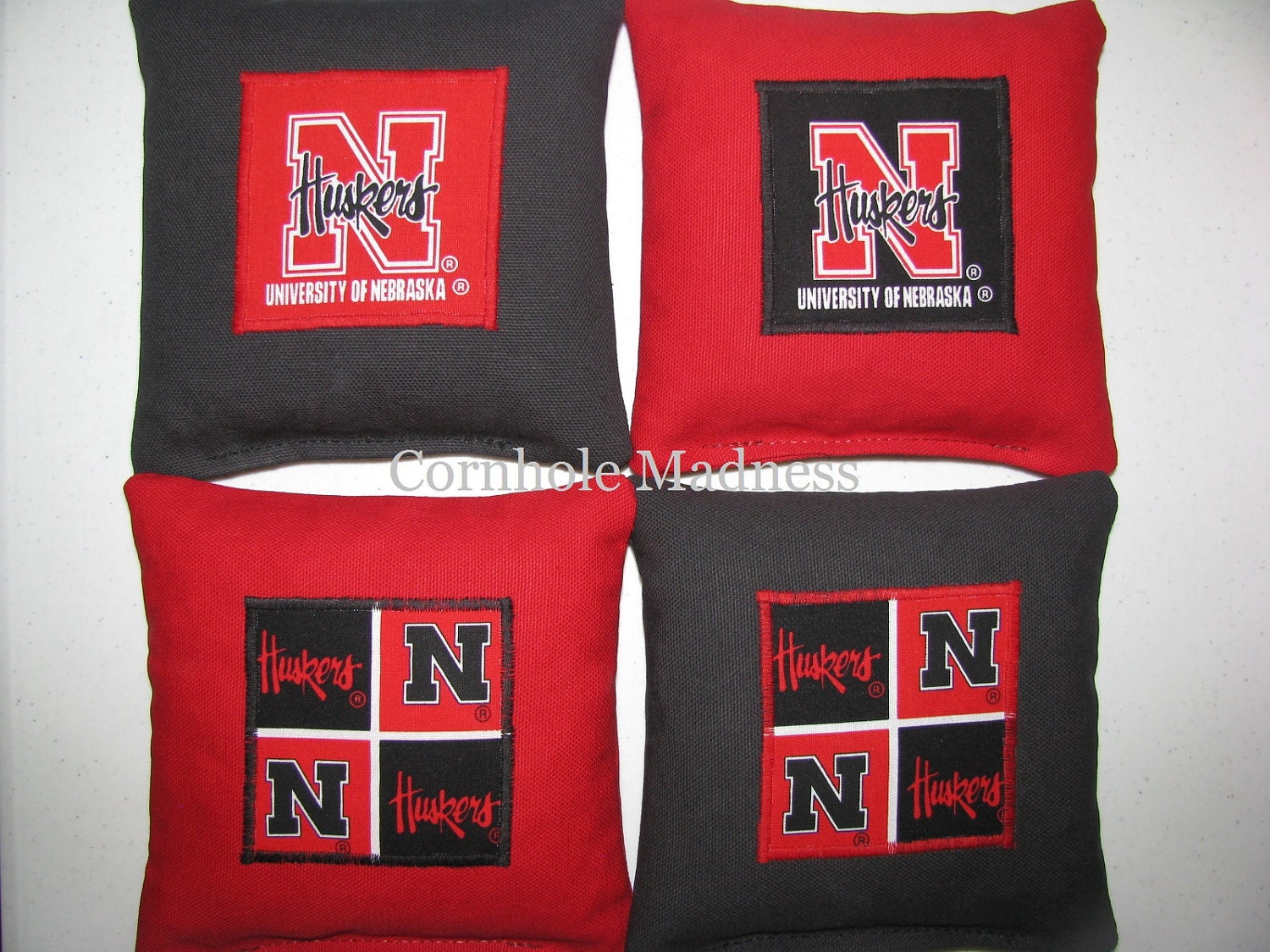 NEBRASKA CORNHUSKERS Cornhole Corn Toss Bean Bag Baggo Bags Set of 8