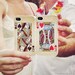 SET of 2 iPhone 4 / 4s Cases. Wedding / Anniversary / Christmas Gift King & Queen vintage playing cards. READY to SHIP Phone Accessory