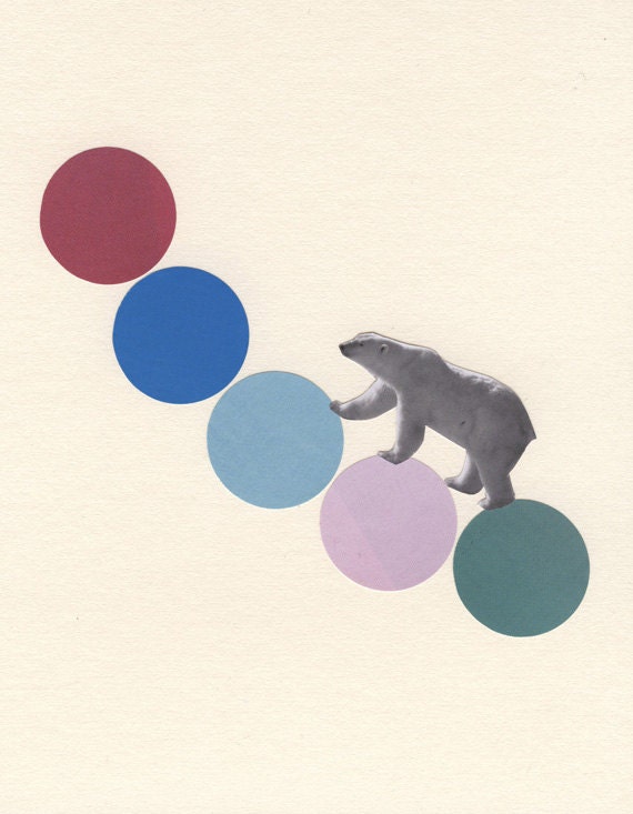 High Climber. Original Collage.