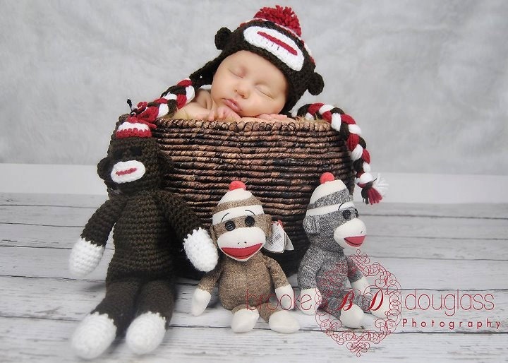 PDF Sock Monkey Hat PATTERN