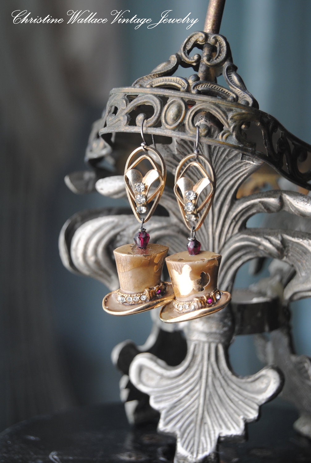 Old Top Hats--EARRINGS