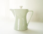 Mint Green China Teapot, Vintage Collectible Lilien Porzellan, Daisy Pattern