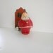 Vintage Santa Claus Candy Container Papier Mache Christmas Toy Decoration 1940's