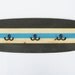 Surfboard Coatrack 4 Feet in Brown, Natural Wood and Aqua Lagoon
