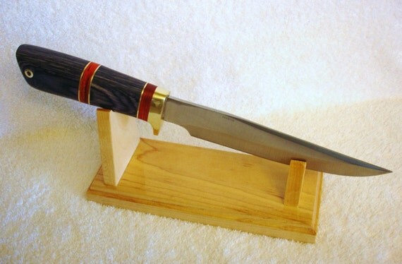 Large Fixed Blade Hunting Knife Display Stand by Desertedgedisplay