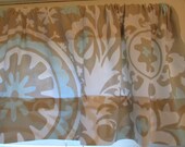 BACK IN STOCK Valance Premier Prints Village  Blue Suzani  52 x 16