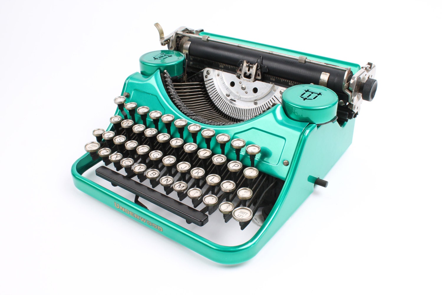 Hot-Rodded Typewriter -- Underwood Model F in Candy Mint Green