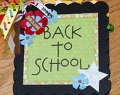 Premade School Scrapbook Mini Album Teacher Gift Preschool Scrapbook Album Back to School Scrapbook Album Elementary Scrapbook Album