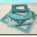 Shabby Chic Frames Picture Frame Set Aqua Turquoise Beach Wedding Shabby Chic Cottage Home Decor