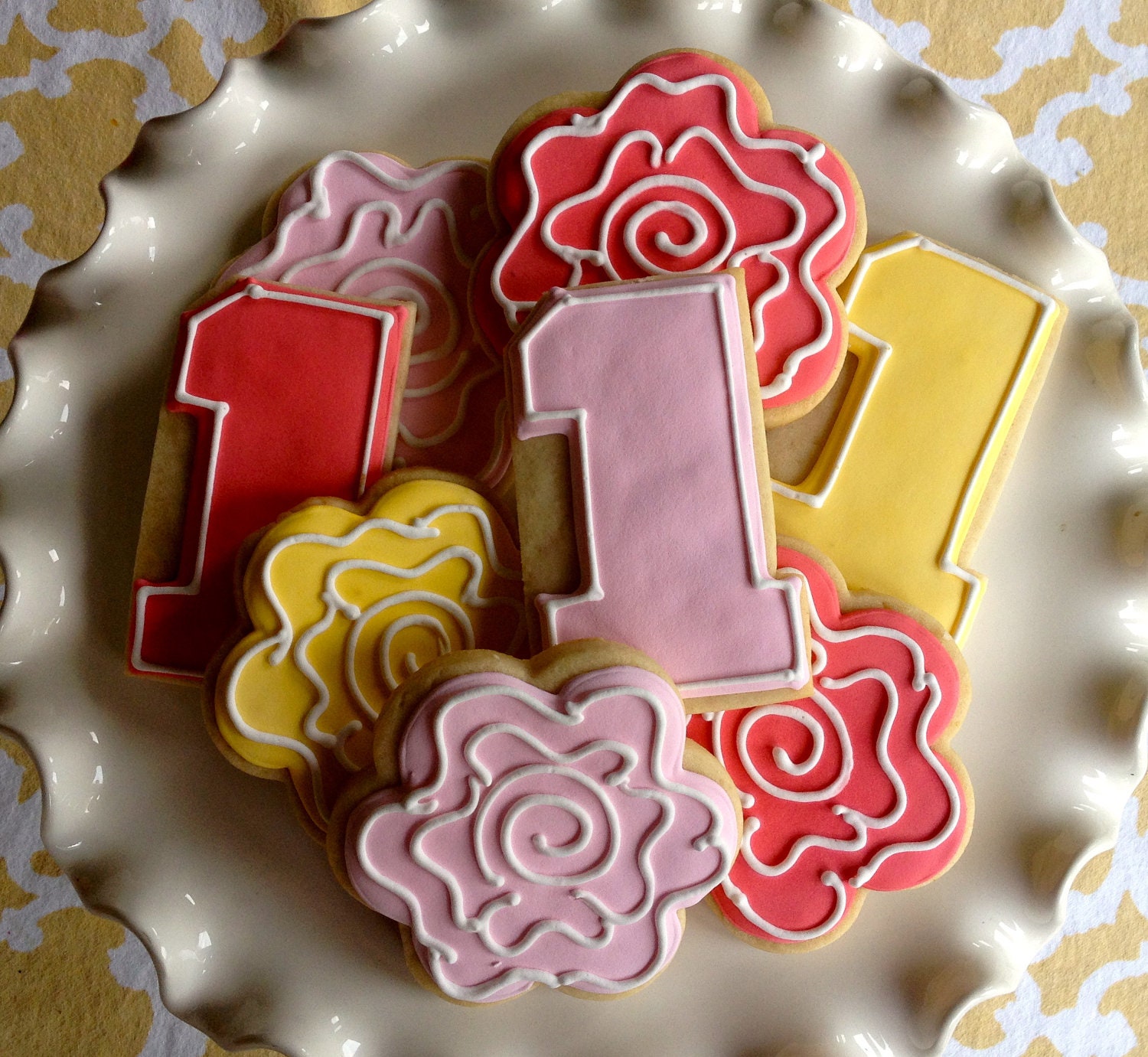 Simple Vintage Rose Sugar Cookie Collection